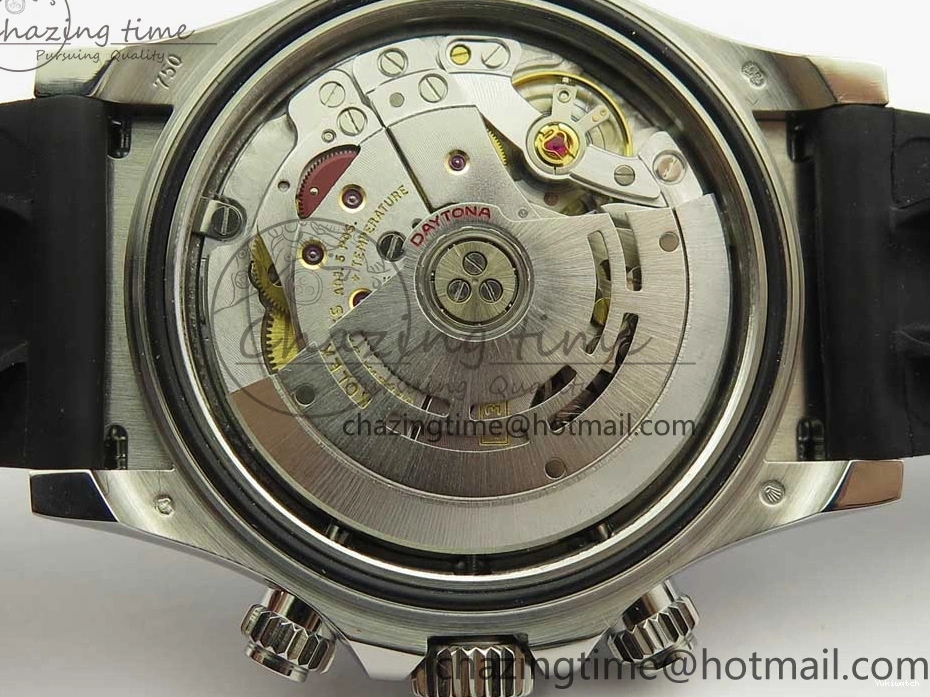 Daytona SS 1:1 Edition Noob Strap Black Best Rubber (Free SA4130 on Dial 904L Blue Extra Case Strap) 116519 0411